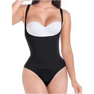 Bodysuit thong Removable Straps Open Bust