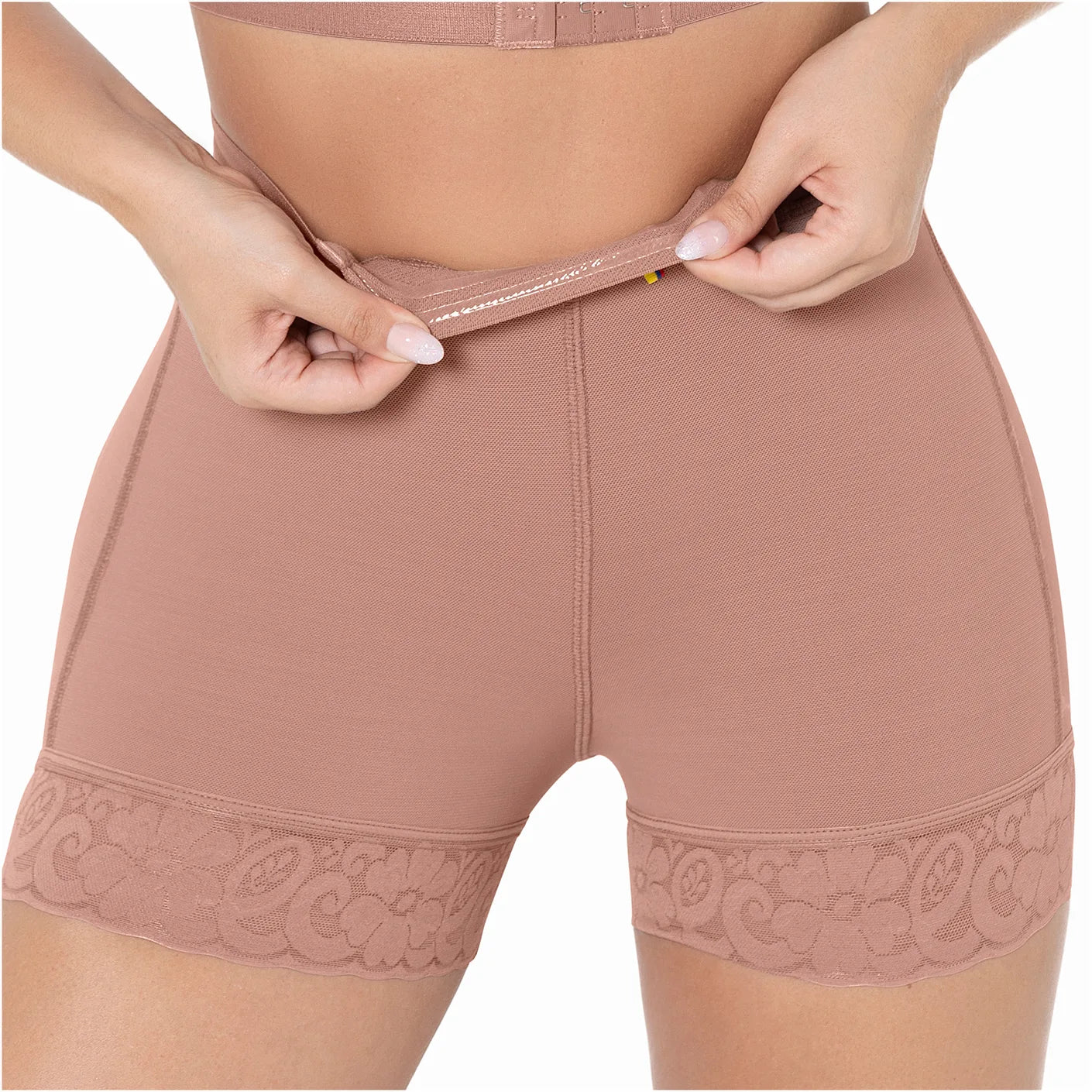 Fajas Colombianas High Waisted Butt Lifter Shaper Shorts High Compression